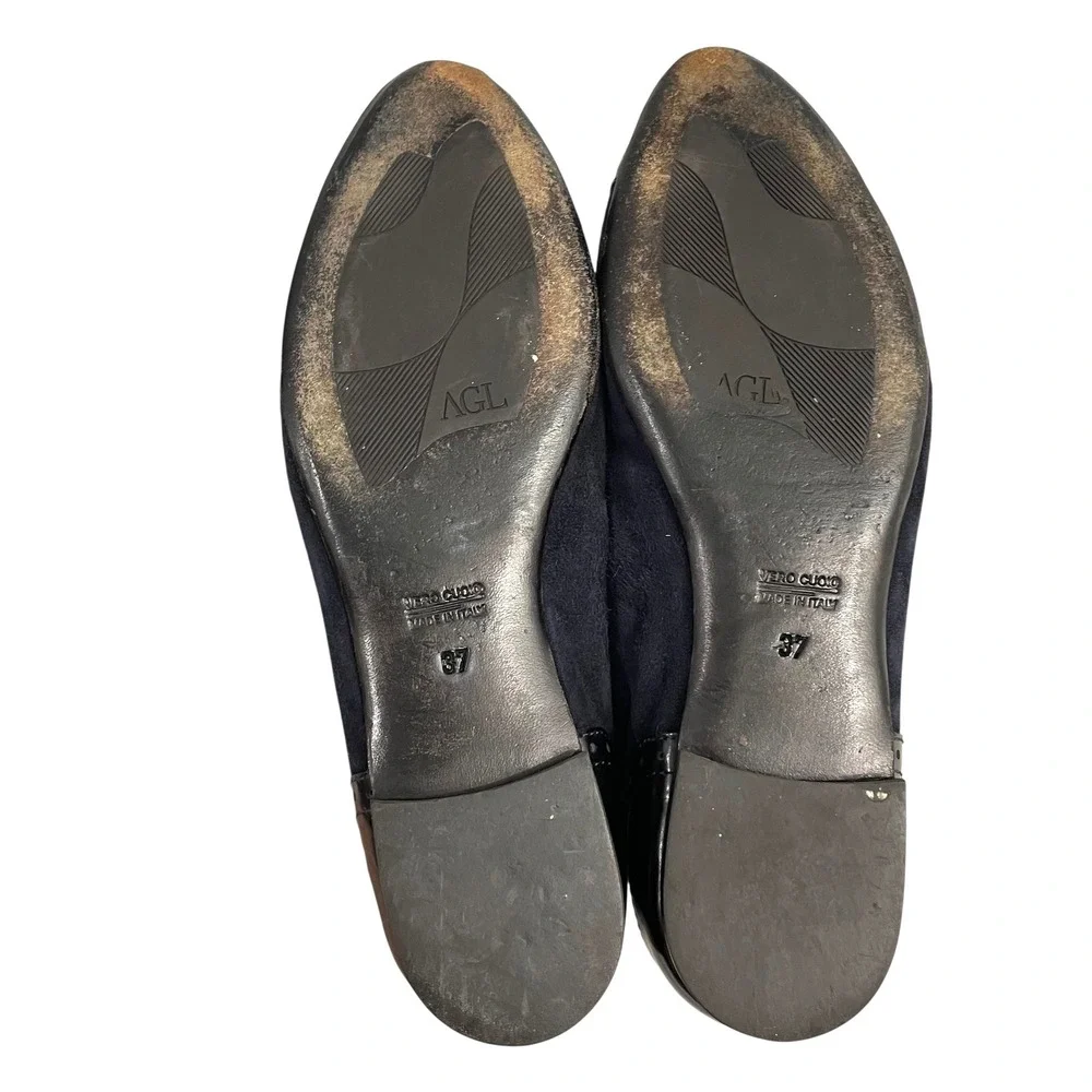 AGL cap toe suede flats‎ loafers Size 37